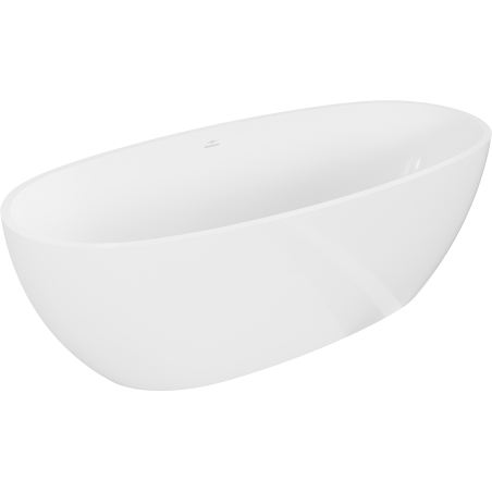 Mexen Torino voľne stojaca vaňa z konglomerátu 175 x 78 cm, biela lesk - 57271757810