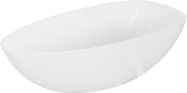 Mexen Imola voľne stojaca vaňa z konglomerátu 150 x 77 cm, biela lesk - 57281507610