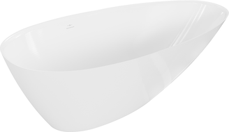 Mexen Milano voľne stojaca vaňa z konglomerátu 150 x 82 cm, biela lesk - 57301508510