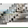 Mexen Milano voľne stojaca vaňa z konglomerátu 150 x 82 cm, biela lesk - 57301508510