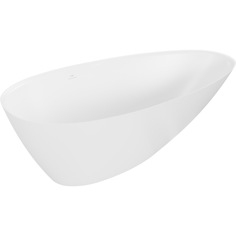 Mexen Milano voľne stojaca vaňa z konglomerátu 170 x 86 cm, biela matná - 57301708500