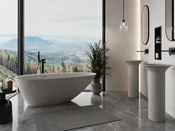 Mexen Milano voľne stojaca vaňa z konglomerátu 170 x 86 cm, betón mat - 57301708561