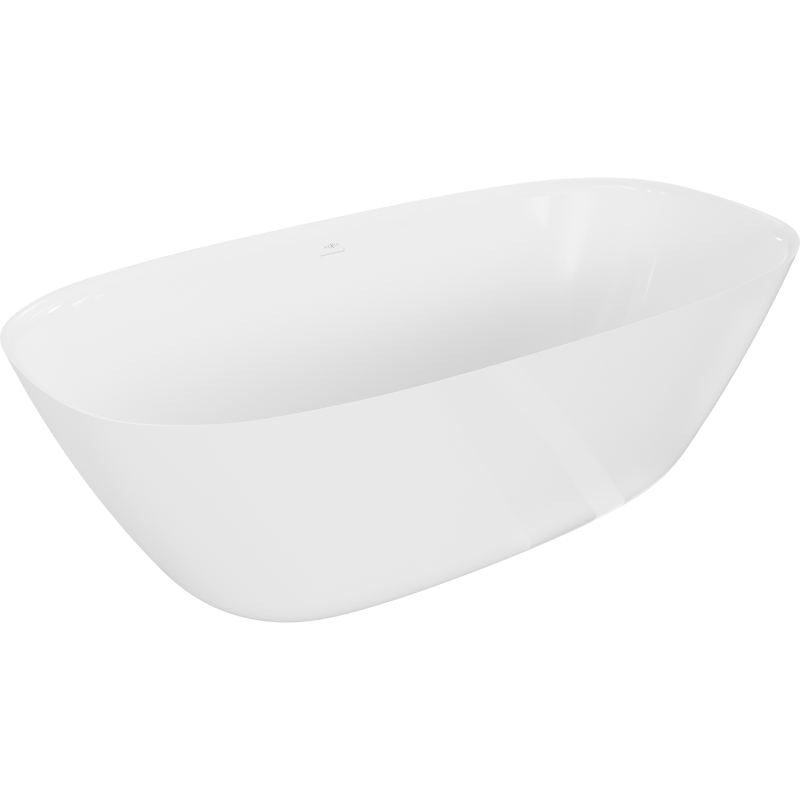 Mexen Como voľne stojaca vaňa z konglomerátu 150 x 82 cm, biely lesk - 57311508210