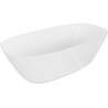 Mexen Como voľne stojaca vaňa z konglomerátu 150 x 82 cm, biely lesk - 57311508210