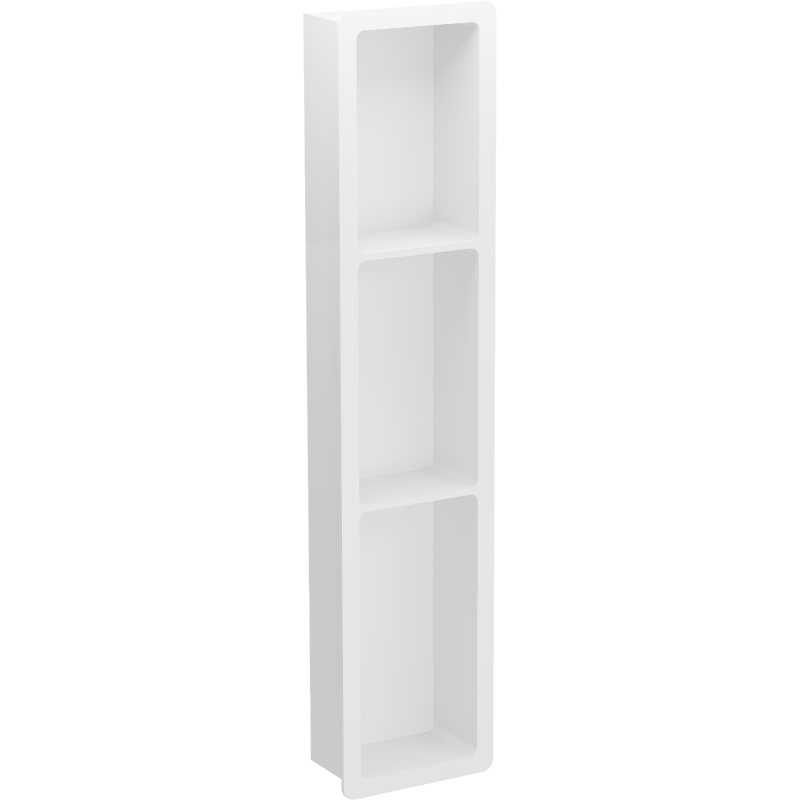 Mexen X-Wall-K výklenková polica z konglomerátu 93,2 x 20,7 cm, biela - 1900932010