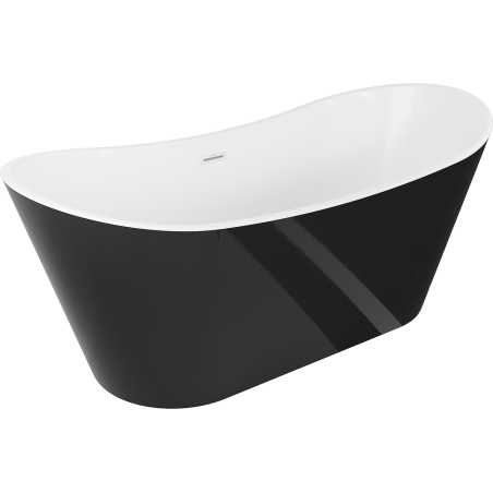 Mexen Montana voľne stojaca vaňa 170 x 80 cm, biela/čierna, prepad biely - 52011708075-20