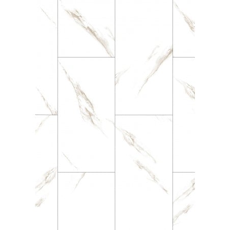 Mexen River Biele vinylové panely 610 x 305 mm SPC 6,5 mm, podložka IXPE 1,5 mm, 4 V-Fuga, Jazz White - F1150-0610-305-505-4V1-?