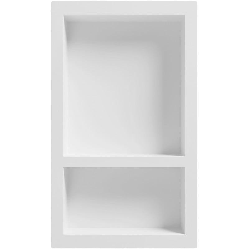 Mexen X-Wall-S vstavaná polička SMC s prírubou 68,6 x 40,7 cm, biela - 1901694109