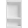 Mexen X-Wall-S vstavaná polička SMC s prírubou 68,6 x 40,7 cm, biela - 1901694109