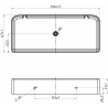 Mexen X-Wall-S nástenná polica SMC 30 x 12,7 cm, biela - 1901301305