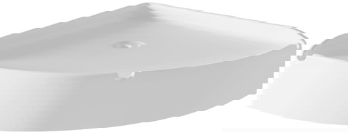 Mexen X-Wall-S nástenná rohová polička SMC 20,5 x 20,5 cm, biela - 1901202005