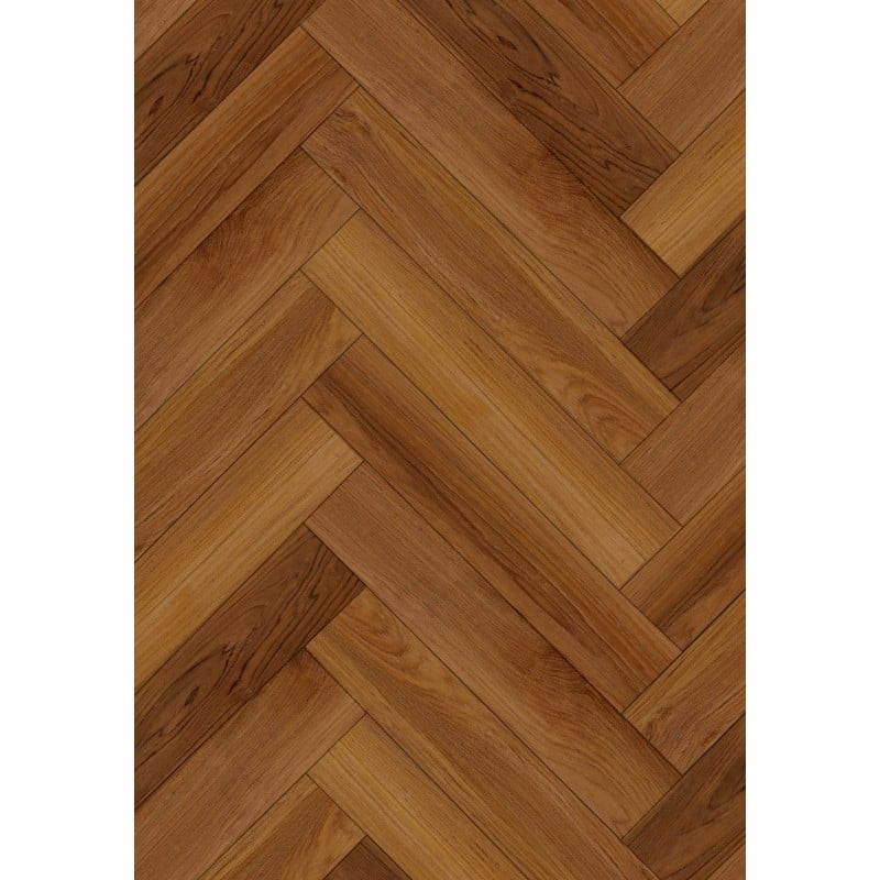 Mexen Lubbock vinyl panely rybia kosť 635 x 127 mm SPC 6,5 mm, podložka IPEX 1,5 mm, 4 V-Fuga, Teak- F1186-0635-127-505-4V1-08