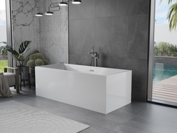 Mexen Vigo voľne stojaca vaňa 178,5 x 80 cm, biela, odtok gun metal - 51251788000-95