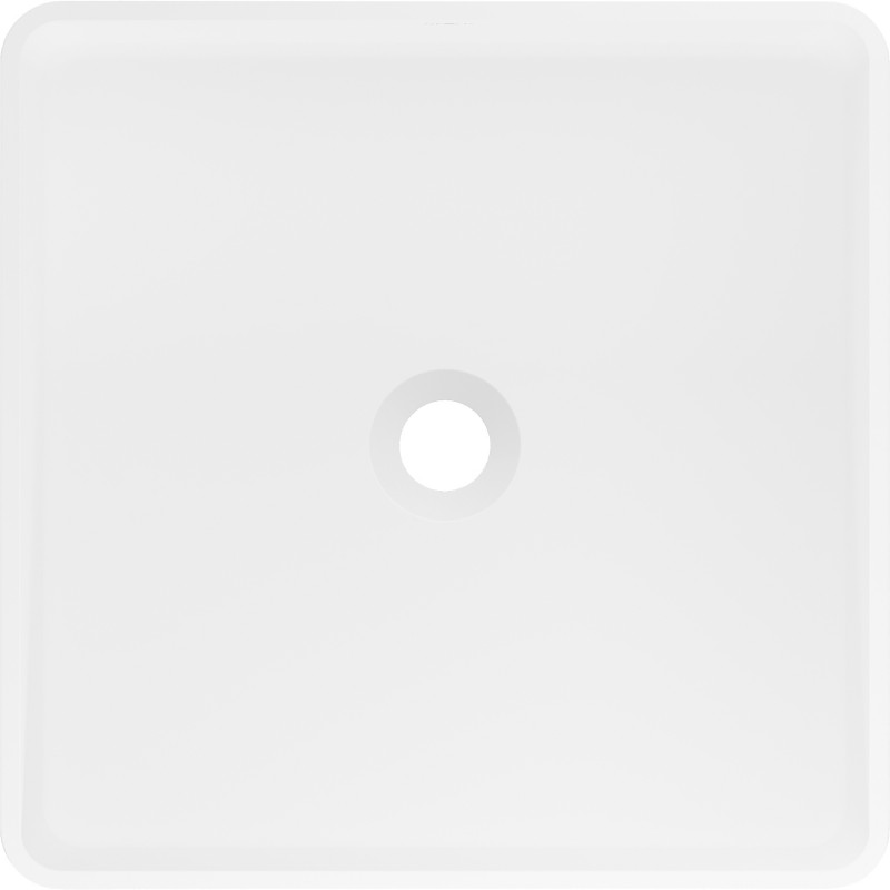 Mexen Adora voľne stojace umývadlo z konglomerátu 45 x 45 cm, biela matná - 26564500