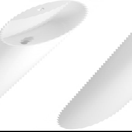 Mexen Ajax-02 voľne stojaca umývadlo z konglomerátu 45 x 45 cm, biela matná - 26514500