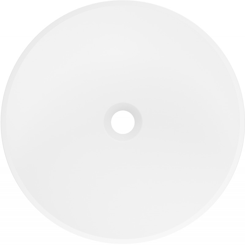 Mexen Onyx-03 voľne stojaca umývadlo z konglomerátu 45 x 45 cm, biela matná - 26534500