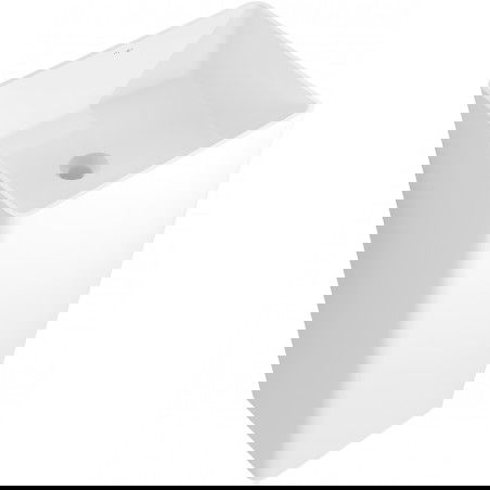 Mexen Adora voľne stojace umývadlo z konglomerátu 45 x 45 cm, biela matná - 26564500