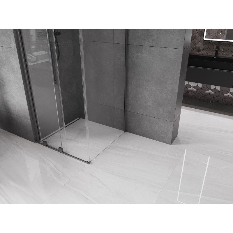 Mexen Velar posuvná sprchová kabína 120 x 120 cm, transparentná, gun metal - 871-120-120-01-95
