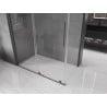 Mexen Velar posuvná sprchová kabína 130 x 70 cm, priehľadná, gun metal - 871-130-070-01-95