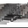 Mexen Velar posuvná sprchová kabína 140 x 75 cm, transparentná, tmavý kov - 871-140-075-01-95