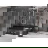 Mexen Velar posuvný sprchový kút 140 x 70 cm, transparentný, kovová farba - 871-140-070-01-95