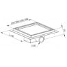 Mexen Flat-Q M13 podlahový vpust štvorcový 12 x 12 cm, inox - 1010012