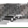 Mexen Velar sprchovací kút posuvný 130 x 70 cm, priehľadný, kartáčovaný nikel - 871-130-070-01-97