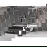Mexen Velar sprchový kút posuvný 100 x 80 cm, priehľadný, kartáčovaný nikel - 871-100-080-01-97