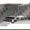 Mexen Velar sprchový kút posuvný 100 x 80 cm, priehľadný, kartáčovaný nikel - 871-100-080-01-97