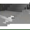 Mexen Velar sprchový kút posuvný 100 x 80 cm, priehľadný, kartáčovaný nikel - 871-100-080-01-97