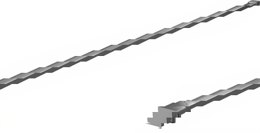 Mexen jednoduchá podpera pre sprchovú stenu 6-8 mm, gun metal - 800-01-95