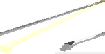 Mexen jednoduchá konzola k sprchovej stene 6-8 mm, zlatá - 800-01-50