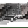 Mexen Velar sprchovací kút posuvný 100 x 75 cm, grafit, chróm - 871-100-075-41-01