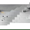 Mexen Flat obdĺžniková sprchová vanička slim 140 x 80 cm, biela, syfon čierna - 40108014B