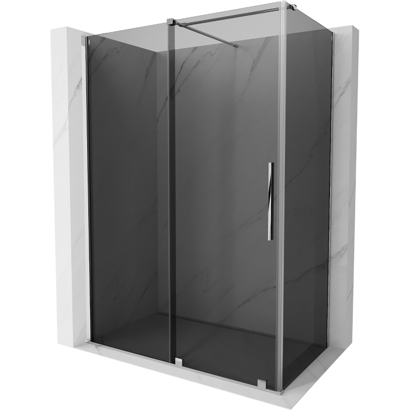 Mexen Velar posuvná sprchová kabína 140 x 85 cm, grafit, chróm - 871-140-085-41-01