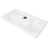 Mexen Flat obdĺžniková sprchová vanička slim 140 x 70 cm, biela, sifón čierny - 40107014B