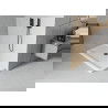 Mexen Flat obdĺžniková sprchová vanička slim 140 x 70 cm, biela, syfon čierna - 40107014B