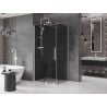 Mexen Velar sprchovací kabína zasúvacia 100 x 110 cm, grafit, biela - 871-100-110-41-20