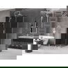 Mexen Velar posuvná sprchová kabína 120 x 120 cm, grafitová, biela - 871-120-120-41-20