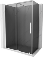 Mexen Velar sprchovací kút 130 x 70 cm, grafit, biela - 871-130-070-41-20