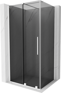 Mexen Velar sprchovací kút posuvný 130 x 85 cm, grafit, biely - 871-130-085-41-20