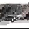 Mexen Velar sprchovací kút posuvný 130 x 85 cm, grafit, biely - 871-130-085-41-20