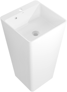 Mexen Neva voľne stojace umývadlo z konglomerátu 45 x 45 cm, biela mat - 26614500