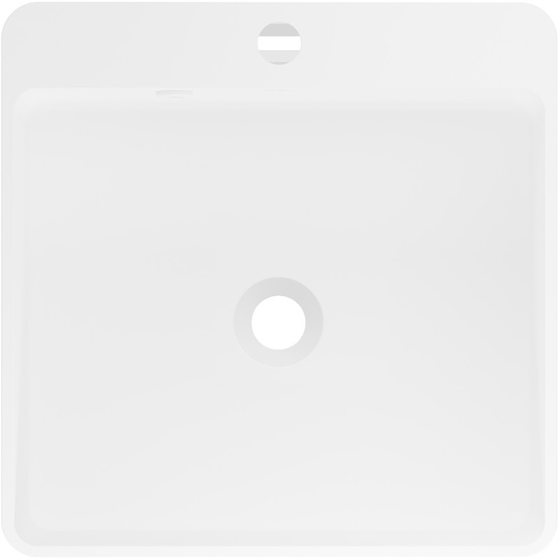Mexen Neva voľne stojace umývadlo z konglomerátu 45 x 45 cm, biela matná - 26614500