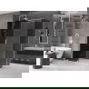 Mexen Velar sprchový kút posuvný 140 x 75 cm, grafit, biely - 871-140-075-41-20