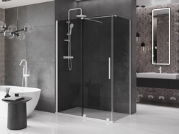 Mexen Velar posuvná sprchová kabína 150 x 80 cm, grafit, biela - 871-150-080-41-20