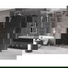 Mexen Velar sprchovací kút posuvný 160 x 85 cm, grafitový, biely - 871-160-085-41-20