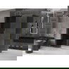 Mexen Velar posuvná sprchová kabína 140 x 85 cm, grafit, zlatá - 871-140-085-41-50