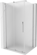 Mexen Velar sťahovacia sprchová kabína 90 x 80 cm, matné sklo, chróm - 871-090-080-31-01
