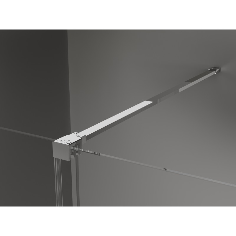 Mexen Velar sťahovacia sprchová kabína 90 x 80 cm, matné sklo, chróm - 871-090-080-31-01